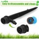 thumbnail image 4 of 100 piezas de aspersor de riego por goteo que puede ajustar el flujo de agua, 360 grados, utilizado para riego de jardín de 1/4 de pulgada, 4 of 5