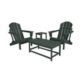 thumbnail image 3 of 4-Piece Outdoor Paio Adirondack Conversation Seating Set, Dark Green, 3 of 3