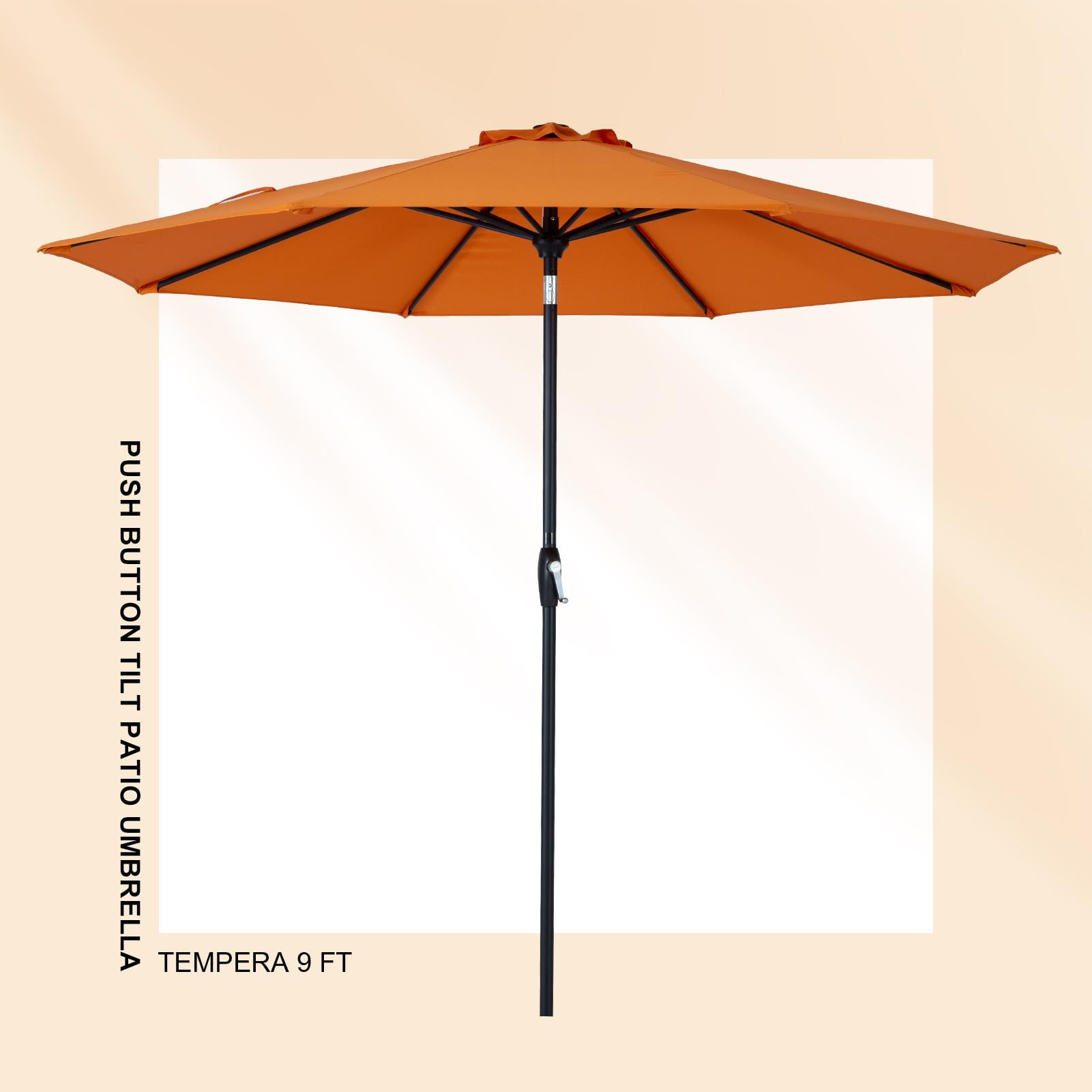 Tempera 9FT Push Botton Tilt patio umbrella
