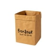 thumbnail image 2 of Washable Kraft Paper Bag, Thickened Waterproof Storage Pot for Green Plants, Large Capacity Kitchen & Refrigerator Organizer, Eco-Friendly, Yellow Color, Multi-Size Options, 2 of 6