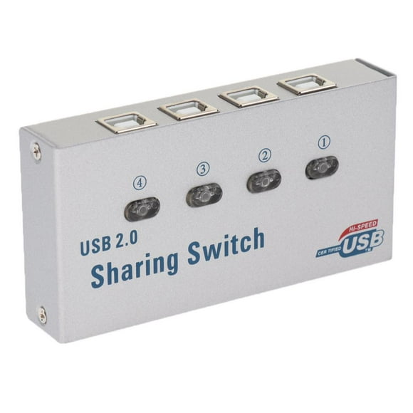 Usb 2 Switch Kvm 4ports Concentrador Adaptador Para Sunnimix Conmutador de autocompartimiento USB