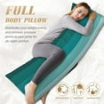 thumbnail image 5 of Body Pillow Cover, Teal Color Body Pillow Cases with Zipper Soft Breathable Smooth Skin Friendly Long Pillow Case 20x60 inches, 1Pcs, 5 of 7