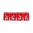 thumbnail image 2 of Puntoco Imprescindible para Navidad 137 x 45 cm/53,9 x 17,7 pulgadas Las exquisitas cortinas de estilo navideño para ventanas Decoraciones festivas que hacen que la ventana luzca el manto navideño, 2 of 6