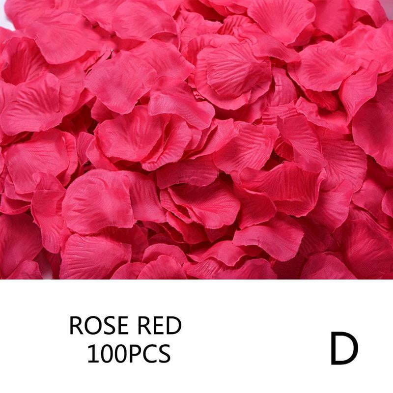 100pcs Multi Colors Silk Flower Rose Artificial Petals Decorations Wedding P4L1 