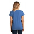 thumbnail image 2 of District Adult Female Women Plain Short Sleeves T-Shirt Blue Heather Small, 2 of 4