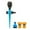 E, variant on Fnochy Sprinklers for Lawn, 360 Degree Lawn Sprinkler with Adjustable Above Ground Irrigation Garden Sprinkler System, Automatic Rotating Garden Sprinklers