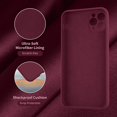 thumbnail image 6 of Designed for iPhone 11 Pro Max Case, Silicone Ultra Slim Shockproof Phone Case with Soft Anti-Scratch Microfiber Lining,[Enhanced Camera Protection], 6.5 inch, Plum, 6 of 14