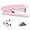 Pink, variant on Acrylic Stapler, Desktop Stapler, 25 Sheet Capacity, includes 1000 Staples and Staple Remover