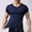 Blue, variant on Mens Shirts Summer Tops Mens Ice Silk Short Sleeve T Shirt Ultrathin Tight Translucent Summer Fashion Shaping Top Home Wear Underlay T Shirts For Man Black L