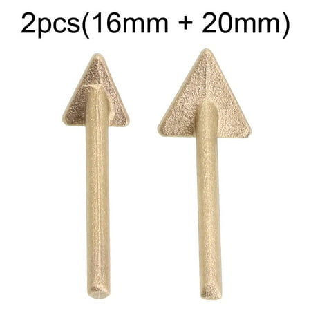 

BCLONG 2Pcs Plastic Repair Triangular Copper Smoothing Head Soldering Iron Head Leather