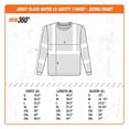 thumbnail image 2 of SafetyShirtz Men's SS360 Daybreak - Class 3 - Type-R - Reflective Safety Long Sleeve Tee, Orange - Small, 2 of 2