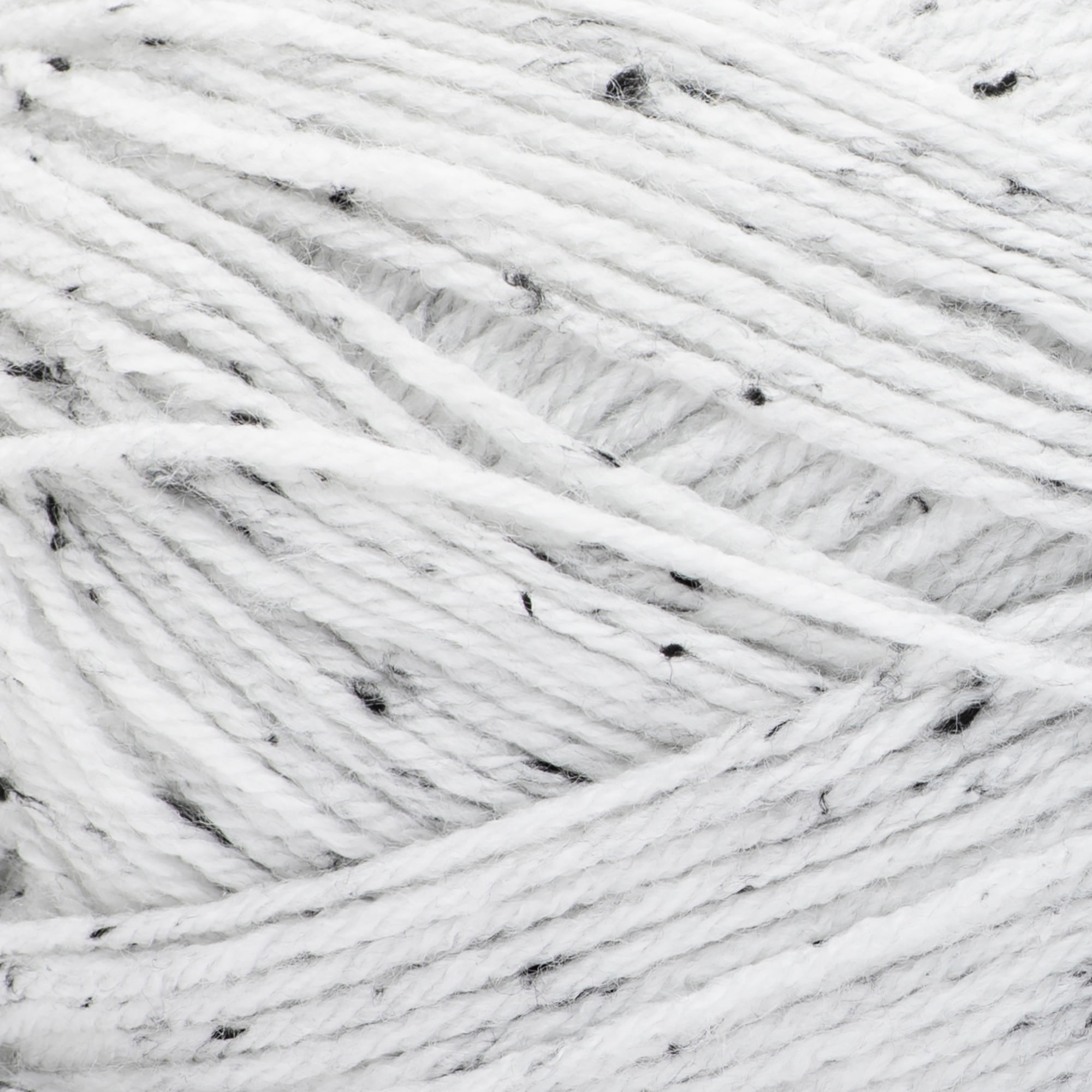 Red Heart® Comfort® #4 Medium Acrylic Yarn, WhiteBlack Fleck 12oz/340g 649Yd (2Pk)