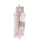 thumbnail image 2 of Mujeres Winter Winter Bufanda Larga Wrap Shawl Plaid Knit Bufanda Cape Light Pink 1 Sunnimix Bufanda de tela escocesa de invierno, 2 of 7