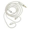 thumbnail image 4 of Replacement Earphone Cable Silver Plated Copper HiFi 4 Core MMCX to 3.5mm Sound Jack 3.9ft Upgrade Headphone Wire, 4 of 12