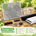 Small Window Frame Kit 2-Pack Preframed Window Screen Kit, 46'' x 46'', Metal Frame for DIY ...