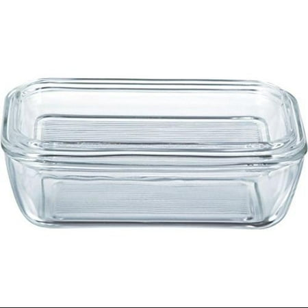 Luminarc Classic Glass Butter Dish with Lid