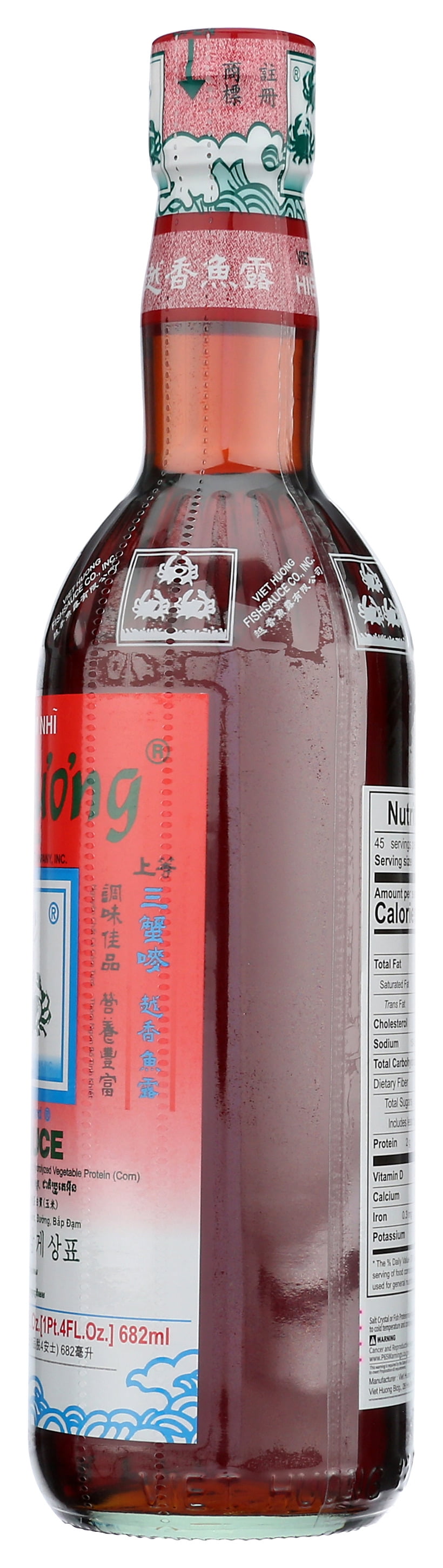 Three Crabs Brand Fish Sauce, 23.06 fl oz