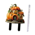 thumbnail image 1 of Letrero de calabaza plano 2D para jardín, novedoso, para Halloween, decoración exterior, para granja, cerca, patio, fiesta, parterre de flores, 1 of 8