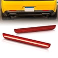 thumbnail image 1 of AJP Distributors Rear Bumper LED Reflector Lights Tail Brake Parking Lamps Pair Red Compatible/Replacement For Dodge Challenger 2015 2016 2017 2018 2019 2020 2021 2022 2023 15 16 17 18 19 20 21 22 23, 1 of 10