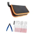 thumbnail image 4 of Juego de limas de diamante surtidas, limas pequeñas, bolsa de almacenamiento, cepillo de alambre profesional, accesorio, herramienta de tallado para, 4 of 8