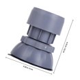 thumbnail image 2 of SEWCHICS 4Pcs Grey Washing Machine Footrest Anti Vibration Pads with Nonslip Durable Plastic, 2 of 6