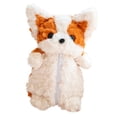 thumbnail image 3 of Estuche de peluche con forma de perro Corgi, bolso de peluche, maquillaje creativo y adorable de dibujos animados Naranja, 3 of 9