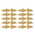 thumbnail image 1 of 10Pair Beaded Chinese Frog Closure Buttons Knot Fastener Sewing Craft Golden, 1 of 9