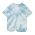 thumbnail image 5 of SDNall Toddler Girls Shirts & Blouses Tie Dye Shirt Short Sleeve Graphic Round Neck Crop Top for 3-14 Years Age:9-10 Years, 5 of 9