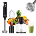 thumbnail image 1 of Batidora de Inmersion 4 en 1 de 500W, Batidora de Mano de 2 Velocidades con Cuchillas de Acero Inoxidable 304, Incluye Batidora de Alimentos, Batidor de Leche, Vaso, Bol para Picar, 1 of 7