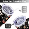 thumbnail image 5 of Santa Gifts Gingerbread Men Horse 40 Oz Tumbler with Handle Lid and Straw Stainless Steel Double Walled Vacuum Insulated Cup Merry Christmas Gifts Tumbler for Women Men Friends Outdoor Indoor, 5 of 6