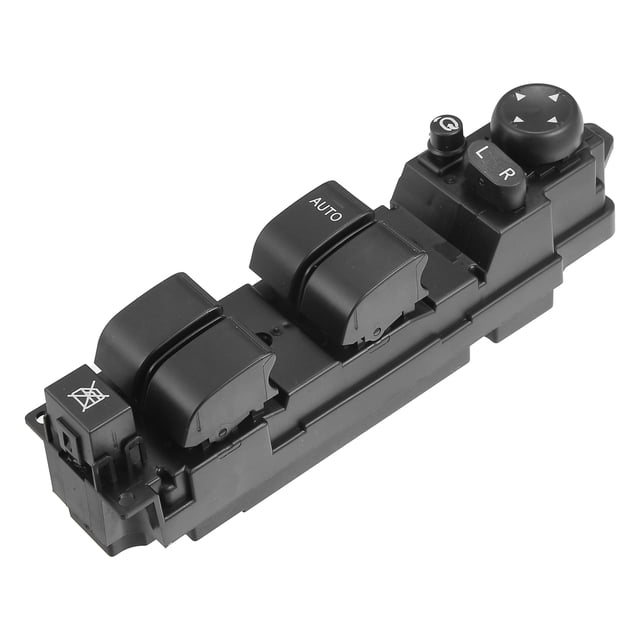 Unique Bargains Interruptor de ventana eléctrica del lado del conductor delantero izquierdo apto para Mazda 2 M2 2007-2013 Negro