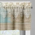 thumbnail image 5 of Ambesonne Autumn Floral Valance & Curtain 3 Pcs Set, Art Icy Petal Flowery, 55"x24", Sea Blue Grey Yellow, 5 of 7