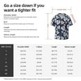 thumbnail image 5 of Kdxio Men's Hawaiian Shirt for Men Short Sleeve Shirt White Leaves Summer Casual Holiday Beach Button Down T-Shirts, 5 of 7