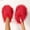 Red, variant on Xfvqtps Fuzzy Slippers for Women Fluffy Close Toe Slide House Slippers for Indoor Bedroom Warm Furry Slipper for Winter Spring Fall Gray