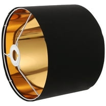 RENACLIPY Linen Drum Lamp Shade with Metal Frame, Light Diffusion Lampshade for Study Room, Interior Design, 1 Set