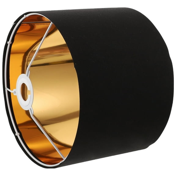 RENACLIPY Linen Drum Lamp Shade with Metal Frame, Light Diffusion Lampshade for Study Room, Interior Design, 1 Set