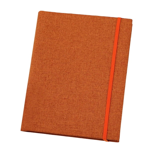 Naiovety Tela para álbum de fotos, soporte decorativo para fotos, 200 bolsillo, almacenamiento de sellos, libro de colección, organizador de Almacenamiento y organización del hogar Marrón sólido