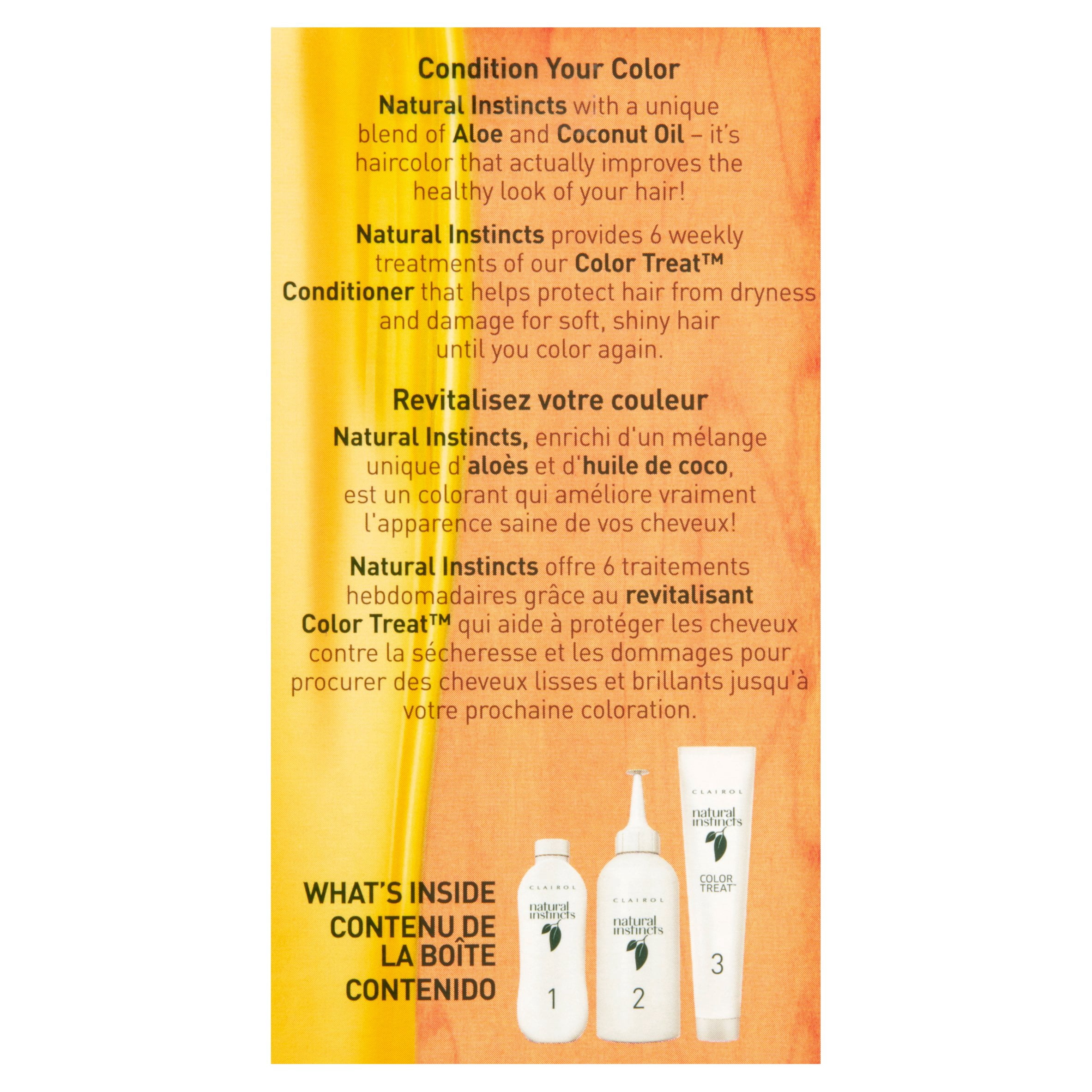 Clairol Natural Instincts Semi-Permanent Hair Color, Medium Cool Brown, 5A/24