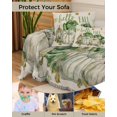 thumbnail image 4 of Fall Pumpkin Cabbage Sofa Couch Covers for 3 Cushion Couch,Washable L Shape Sectional Sofa Covers for Loverseat/Pet/Kid,Thanksgiving Beige Green Leaf Slipcover Throw Blanket Futon Cover 71''x134'', 4 of 8