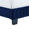 thumbnail image 4 of Modway Celine Channel Tufted Performance Velvet Twin Bed in Navy, 4 of 9