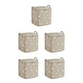 thumbnail image 2 of Destyer Boîtes de Rangement Pliables avec Construction Robuste Beige 50*56*50 5Ensemble, 2 of 6