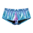 thumbnail image 5 of Alvivi Women's Booty Shorts Shiny Metallic Ruched Butt Workout Dance Bottoms Hot Pants Colorful S, 5 of 6