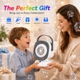 thumbnail image 2 of JoyStone Bubble Machine with LED Lights, 360° Auto Rotation & 45° Adjustable Angle, Automatic Bubble Blower for Kids Toddlers, Outdoor Party, Birthday, Wedding Gifts, 2 of 8