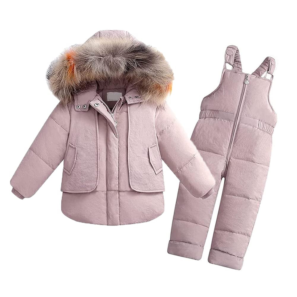 XIFAMNIY Baby Boys Girls Snowsuit Toddler Winter Clothes Puffer Down