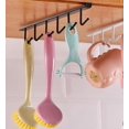 thumbnail image 6 of RUseeN 2 Pack Mug Hooks Under Cabinet, Mug Holder Rack Coffee Cups Holder Hanger for Kitchen Utensils/Ties Belts/Scarf/Keys Storage, Fit for 0.5 inch Thickness Cabinet or Less, Black, 6 of 7