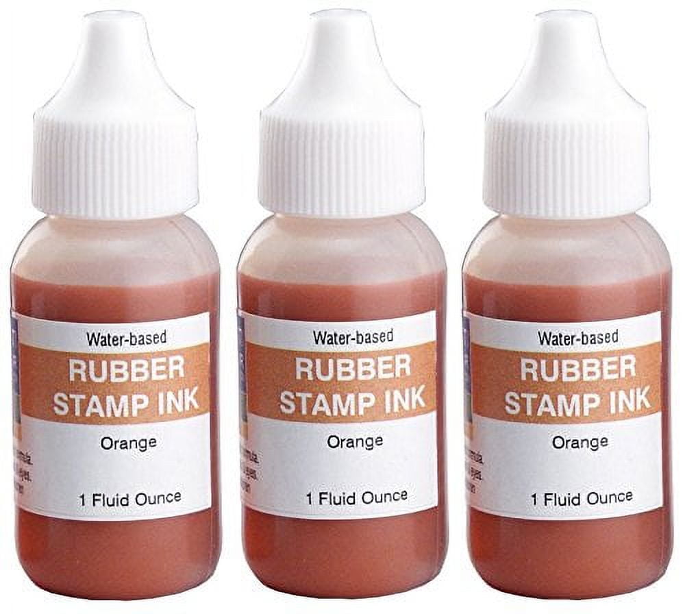 Infusion 8" x 12" Extra Large Industrial Stamp Ink Pad, Your Go to Large Stamp Ink Pad for Bright Color, Even Coverage and Durability, Orange Stamp Pad