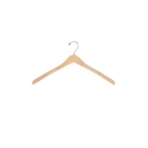 SSWBasics 17 inch Natural Wood All Purpose Suit Hangers- Case of 50
