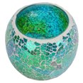 thumbnail image 2 of Portavelas de mosaico con diseño de mosaico europeo, portavelas de cristal duradero con brillo exquisito para Bar, hogar y oficina, 2 of 5
