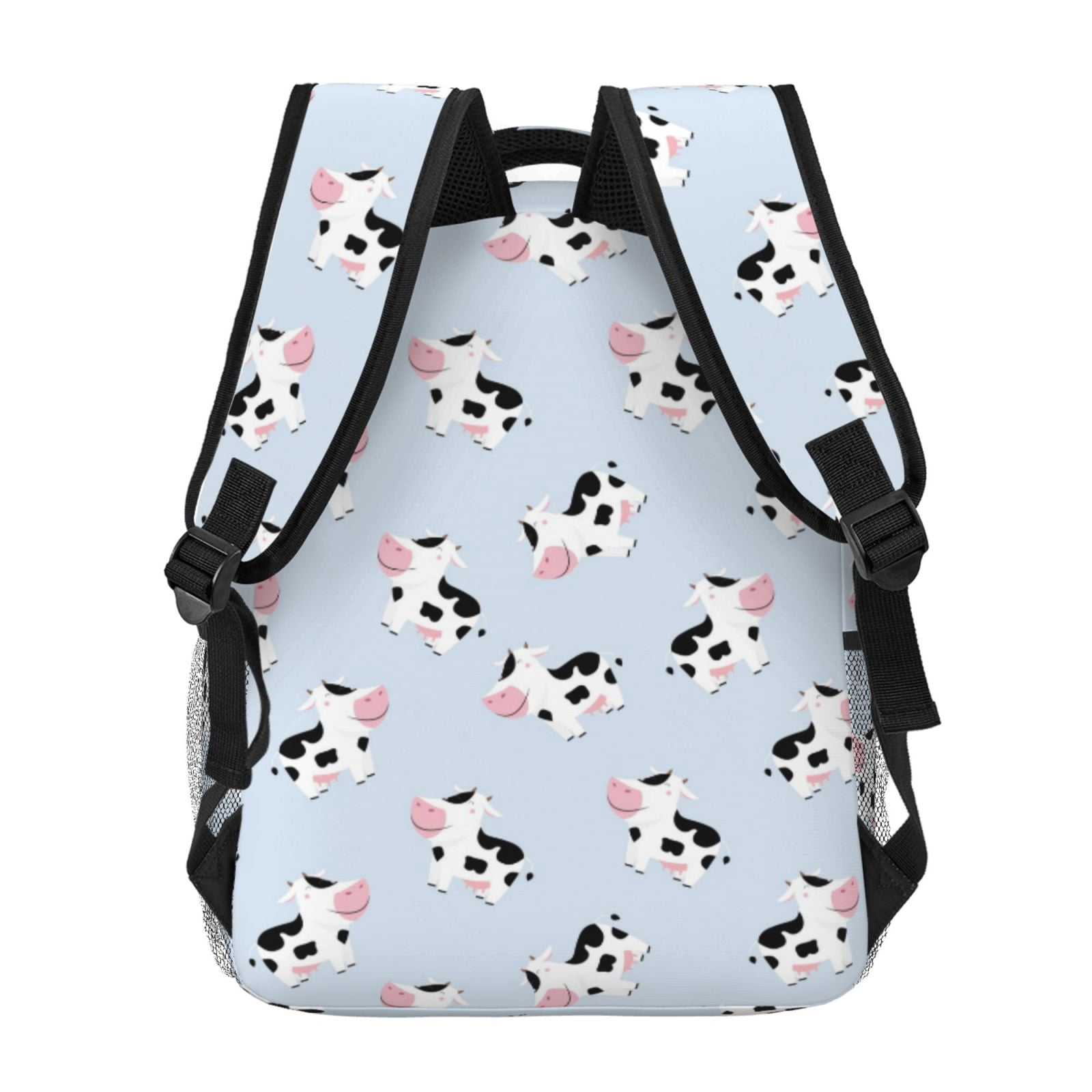 Horeoi Cute Farm Cow Print Eco-Friendly Lightweight Student Backpack for School Travel - Ergonomic Padded Laptop Compartment & Multi-Pocket Design