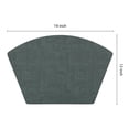 thumbnail image 4 of REGALWOVEN Set of 6 Faux Leather Placemats for Kitchen Dining Table Decor Washable Heat Resistant Table Placemats Wipeable Table Mat Green 19*12in, 4 of 7